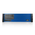 Istarusa D Value No Power Supply 3U Compact Rackmount Server Chassis (Blue/Blk) D-313SE-MATX-BLUE